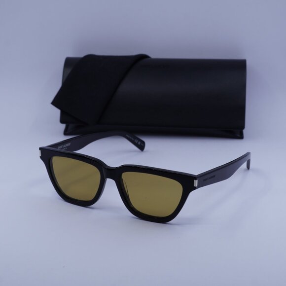 Saint Laurent SL462SULPICE 009 Cat Eye Sunglasses - Black/Yellow - Picture 4 of 12
